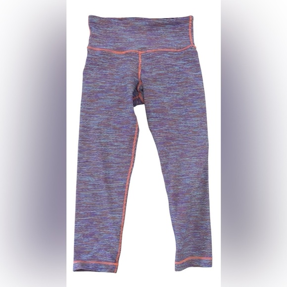 Lululemon wee are from space wunder under crop multicolor stripe leggings Sz 2 - Picture 2 of 7